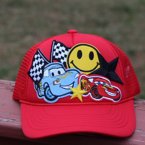 Disney Accessories Cars Lightning Mcqueen Disney Trucker Hat New